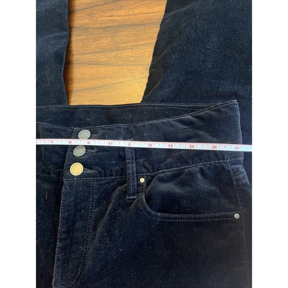 Ann Taylor Sz 12 Black Velvet Pants, Skinny Leg, 3-Button Waist, Whimsy Academia - Picture 8 of 8